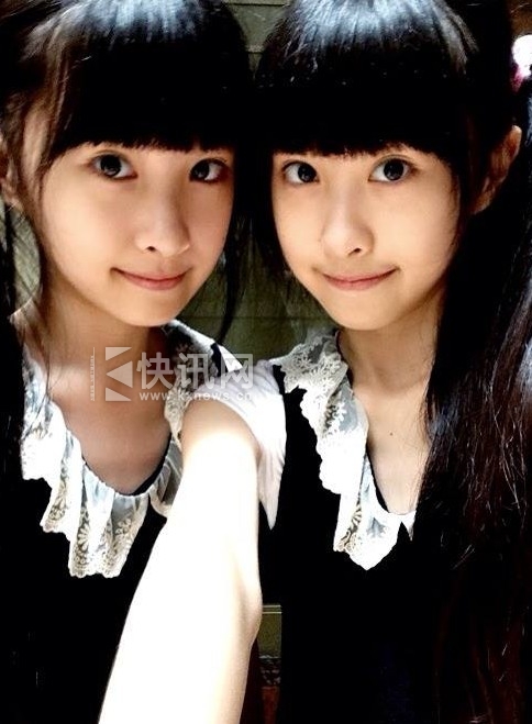 台湾萝莉双胞胎姐妹花长大了 清纯可爱人人点赞