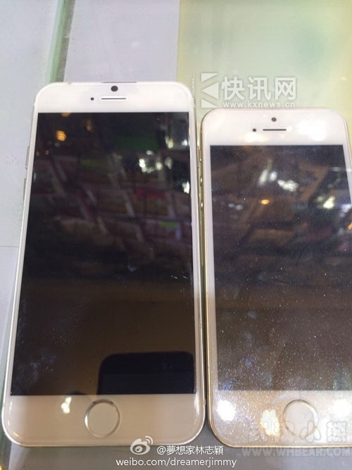 林志颖晒iPhone6:5.5英寸屏 配指纹识别功能