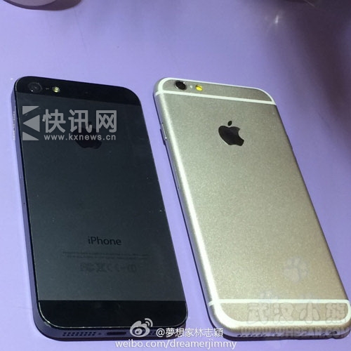 林志颖晒iPhone6:5.5英寸屏 配指纹识别功能