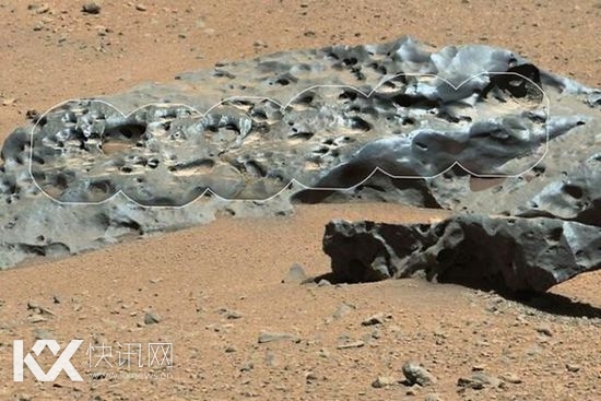 美国宇航局公布的好奇号拍摄的铁陨石照片资料图片
