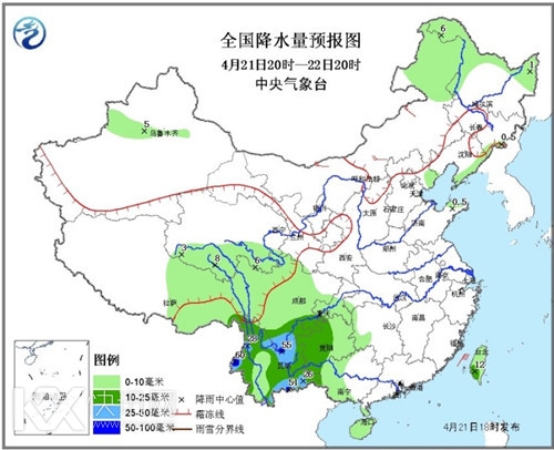 未来三天西南地区降水明显云南局地有暴雨